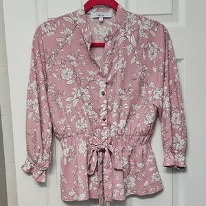Pink Floral Women's Top